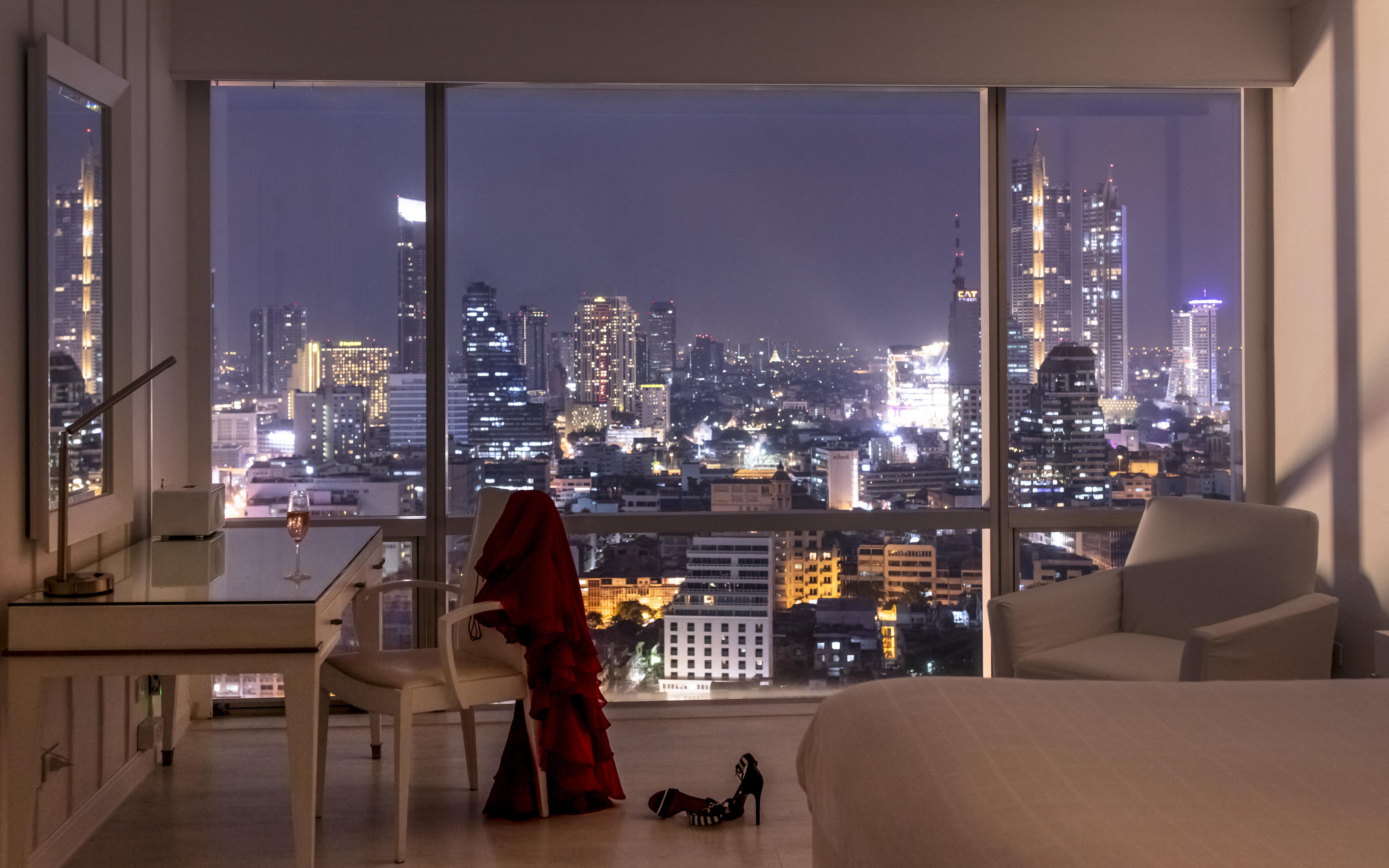 Pullman Bangkok Hotel G - SHA Plus Certified Kültér fotó View from a condominium in Bangkok