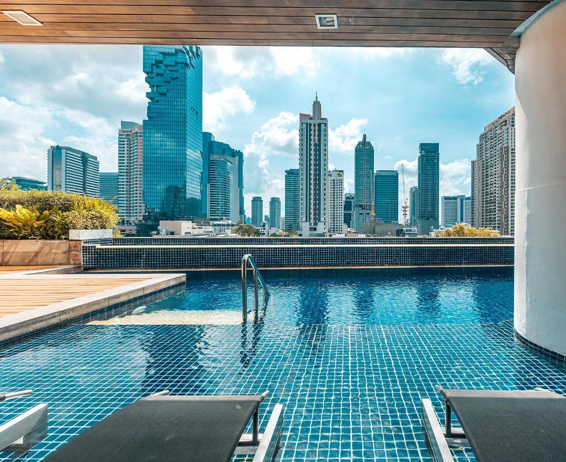 Pullman Bangkok Hotel G - SHA Plus Certified Kültér fotó View from the rooftop pool